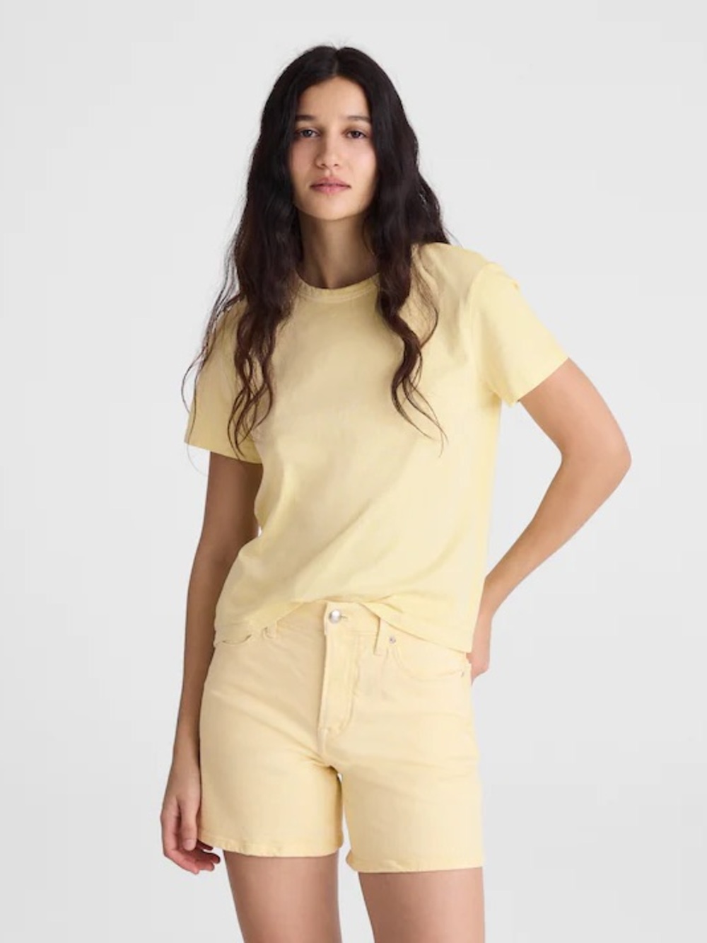 MADEWELL The Perfect Crewneck Tee in Cotton, Size S